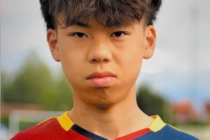 从意足协手里抢人！热那亚小将蔡昀翼首次进U15国足，是浙江华侨