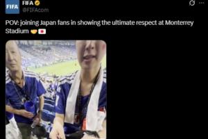 被批作秀！FIFA官方账号还在宣传：第一视角加入日本球迷赛后清理