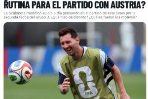 当地中午12点开赛！阿媒：阿根廷调整作息上午10点半训练+8点起床